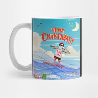 Santa Claus Surfer Mug